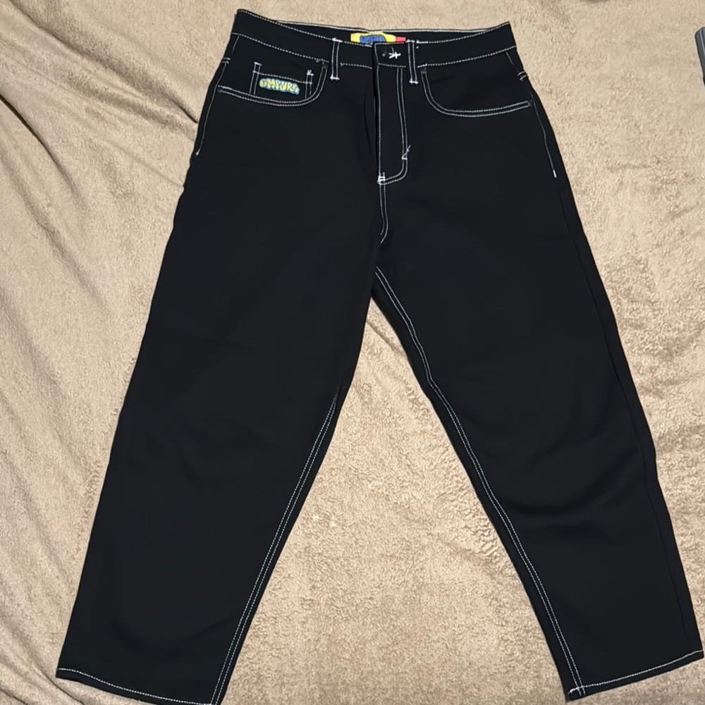 Mens EMPYRE baggie black jeans 30x30